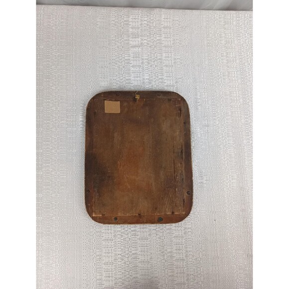 Antique Wall Mirror Louis Philippe Rounded Corners 13x10 19th Century - Picture 7 of 10